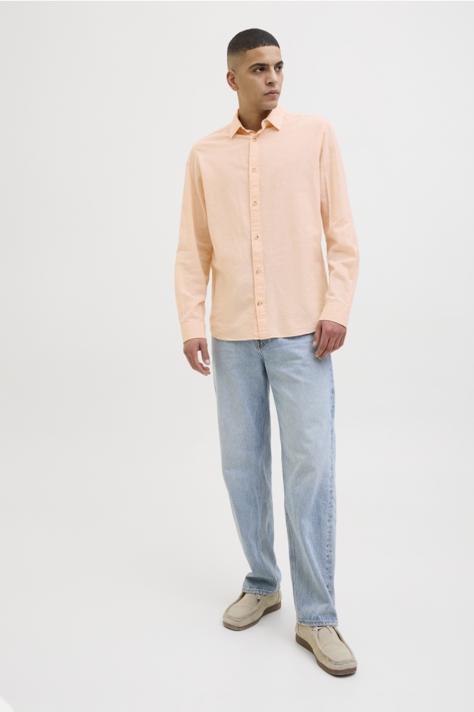 JJESUMMER SHIRT LS SN 12269315 PEACH PARFAIT